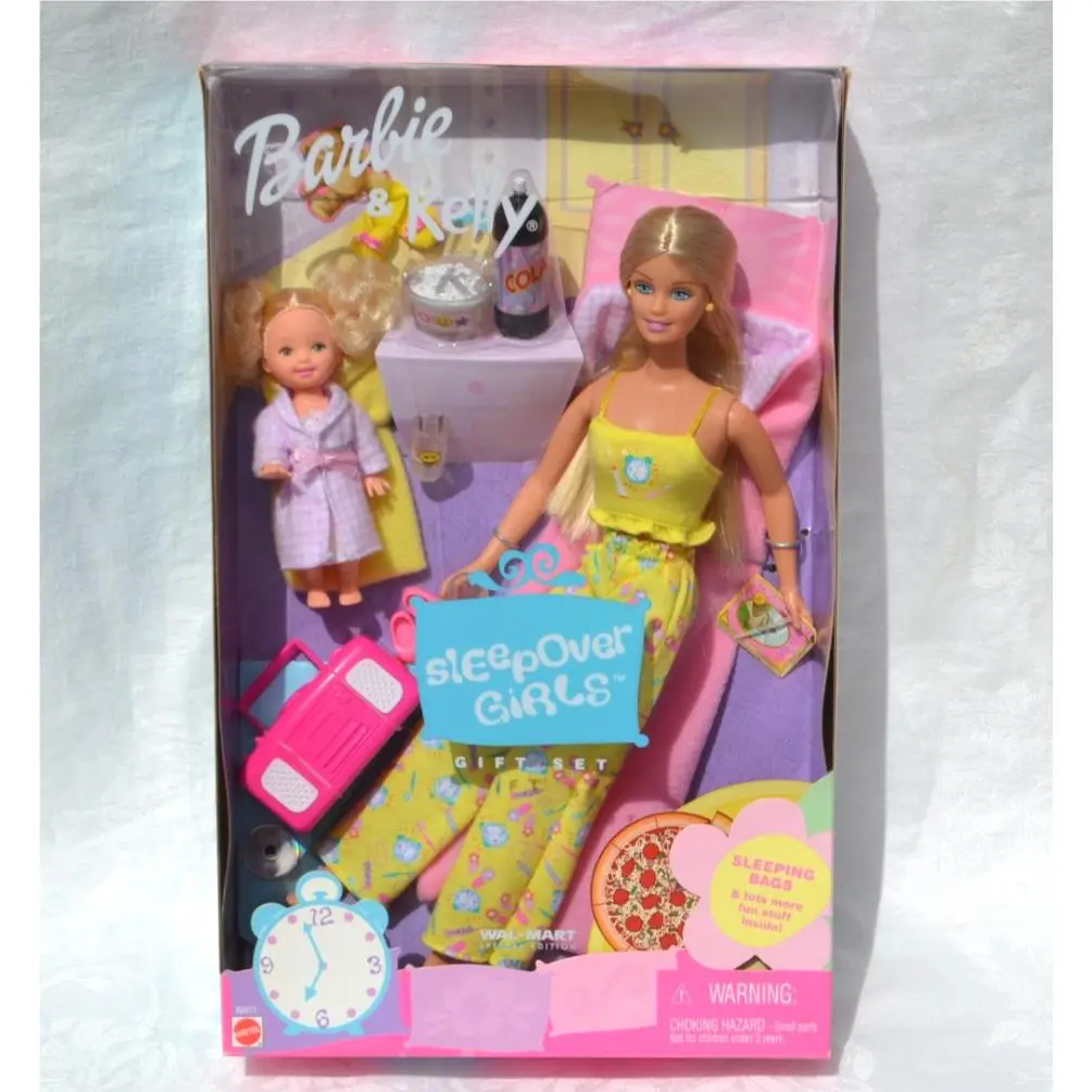 Sleepover Girls Barbie Kelly Dolls Gift Set Walmart Exclusive 2002 B0973