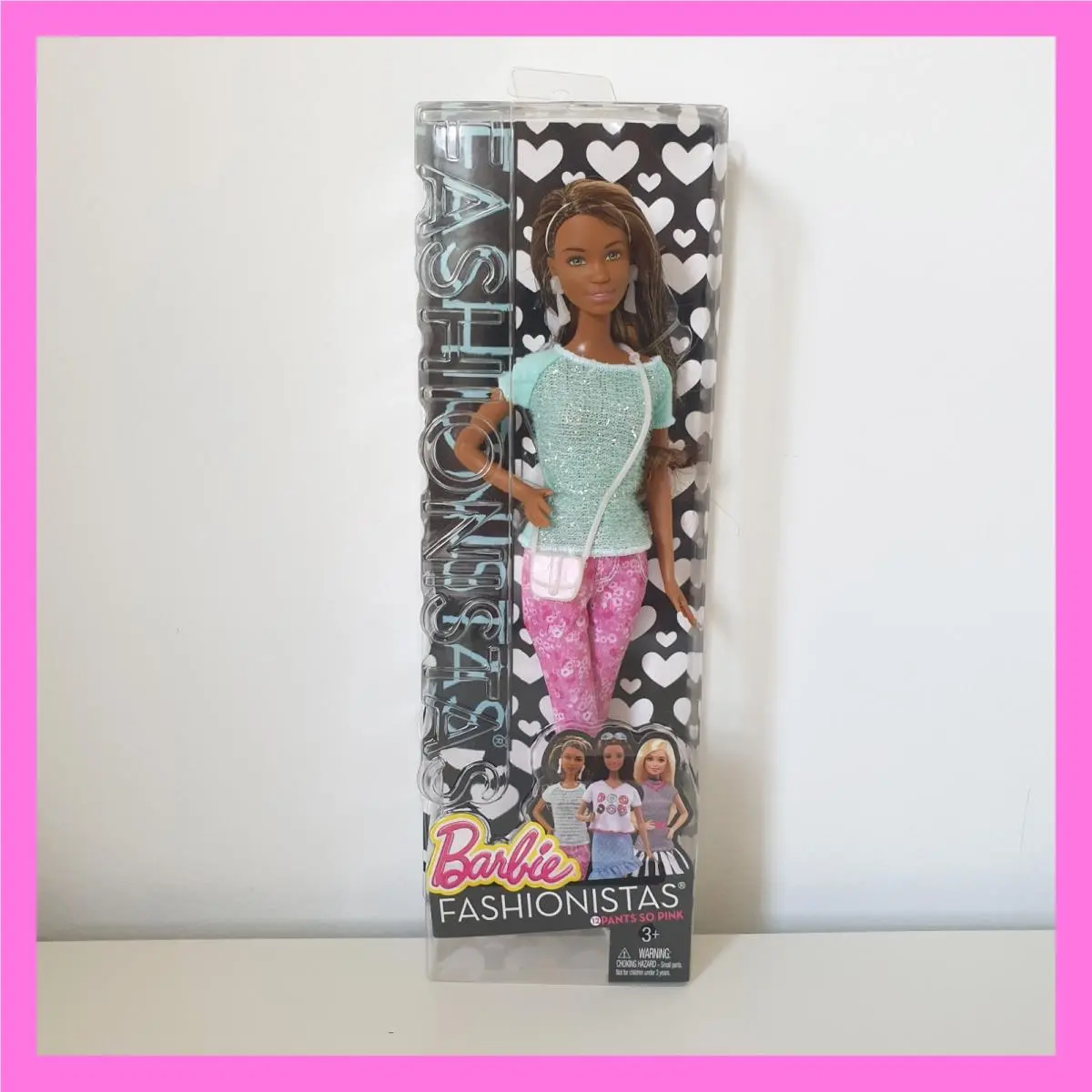 Barbie Fashionistas Pants So Pink 12 Doll African 2014 CLN65 Nrfb - Read