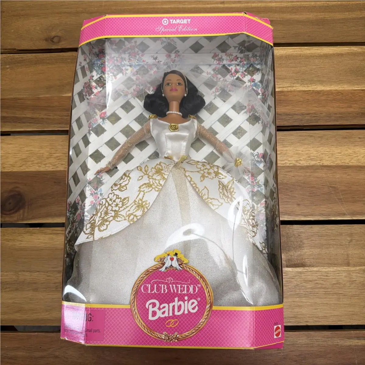 Vintage 1997 Mattel Club Wedd Barbie Bride Wedding Dress Target Exclusive 20423