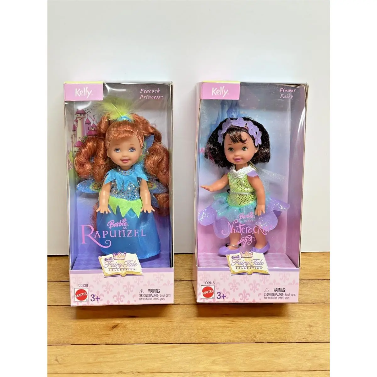 Barbie Kelly Dolls- 2 Fairy Tale Coll. - Rapunzel Nutcracker- Mib- Nrfb- 2003