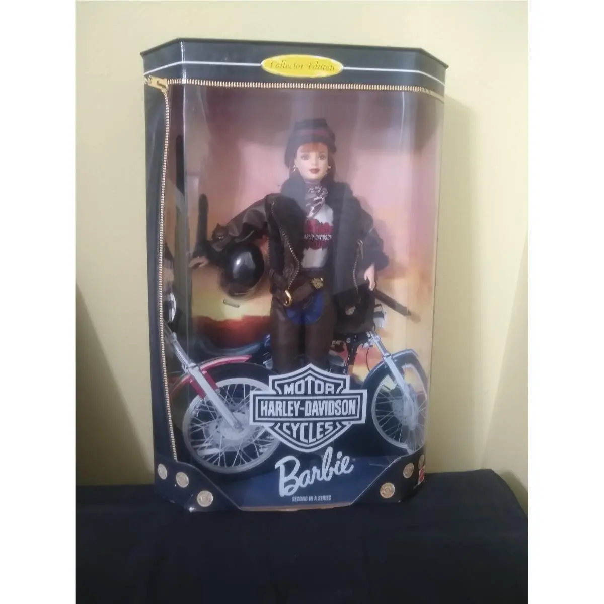 Barbie Doll Harley Davidson Red Hair Box
