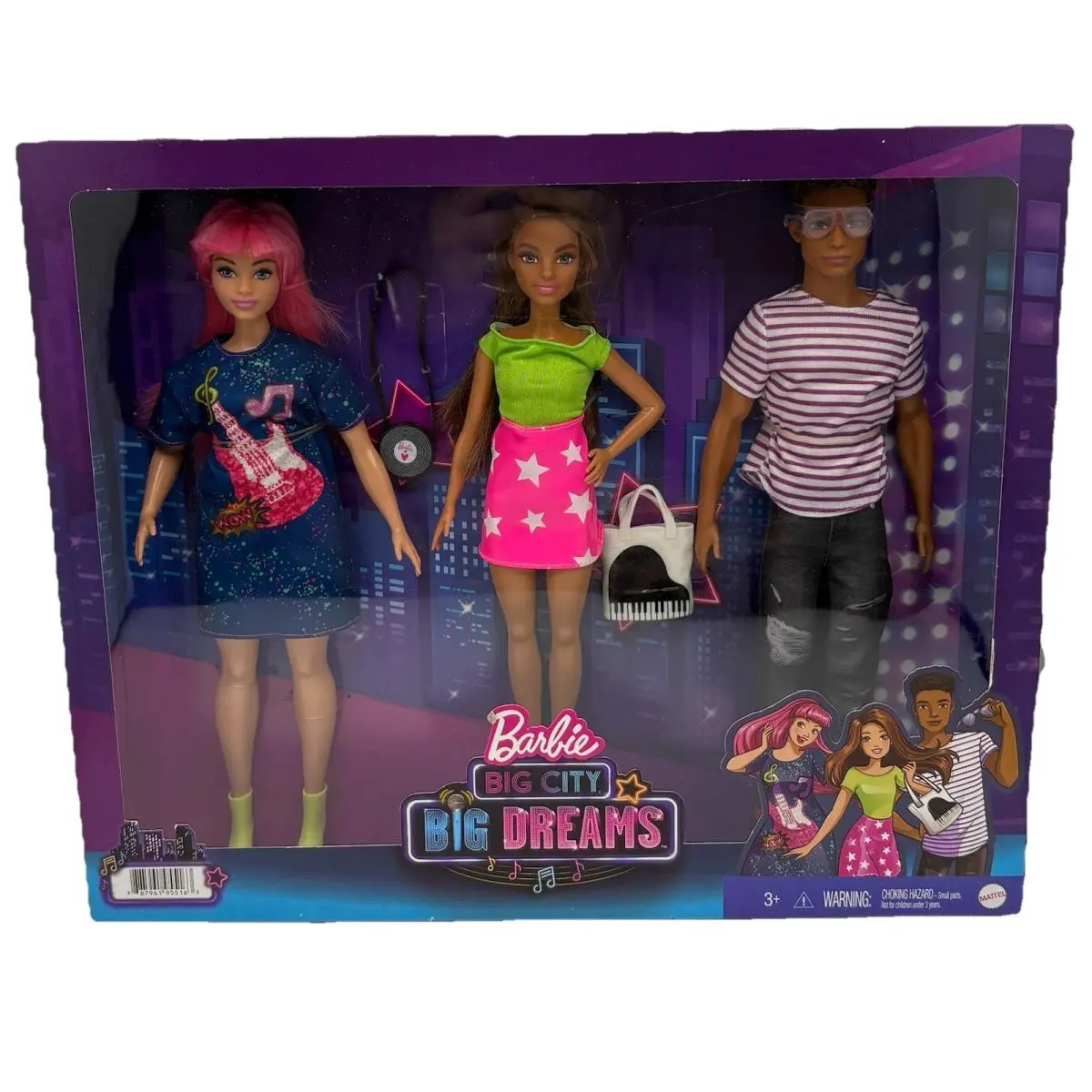 2020 Barbie “big City Big Dreams” 3 Doll Play Set Daisy Teresa Rafa GXF28