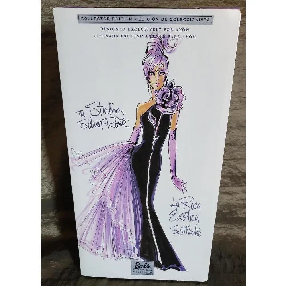 Barbie The Sterling Silver Rose Doll La Rosa Exotica By Bob Mackie 2001