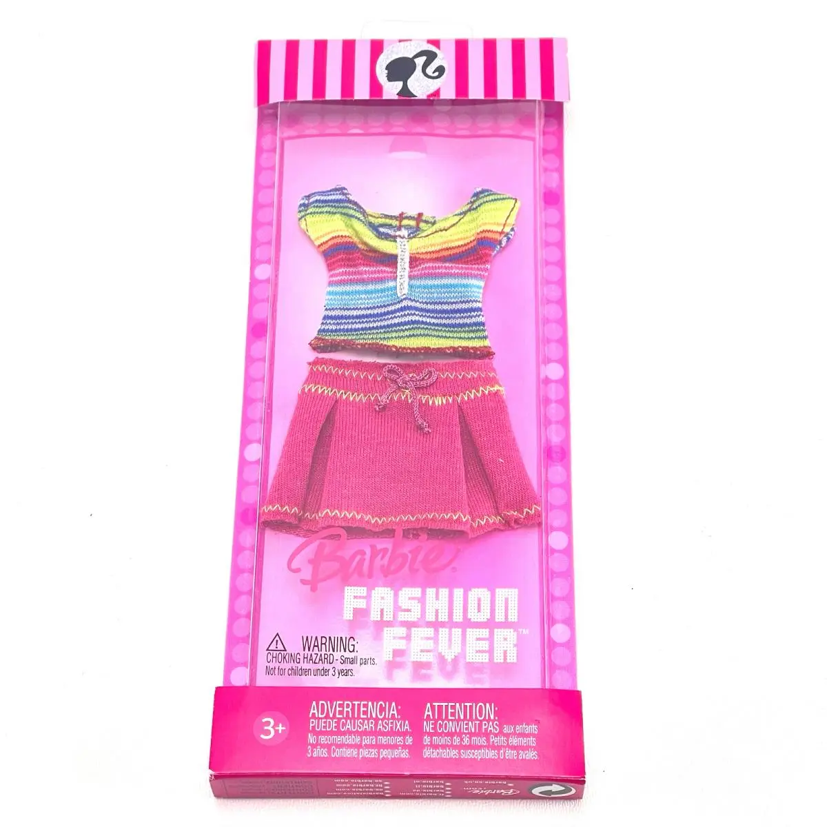 Barbie Fashion Fever K8462/ K8464 Rainbow Top Skirt - Mattel 2006