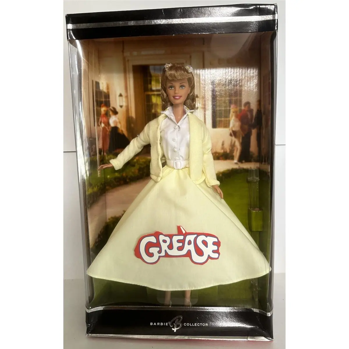 Grease Sandy Barbie Collector Doll 2004 Mattel C4773 Yellow Outfit