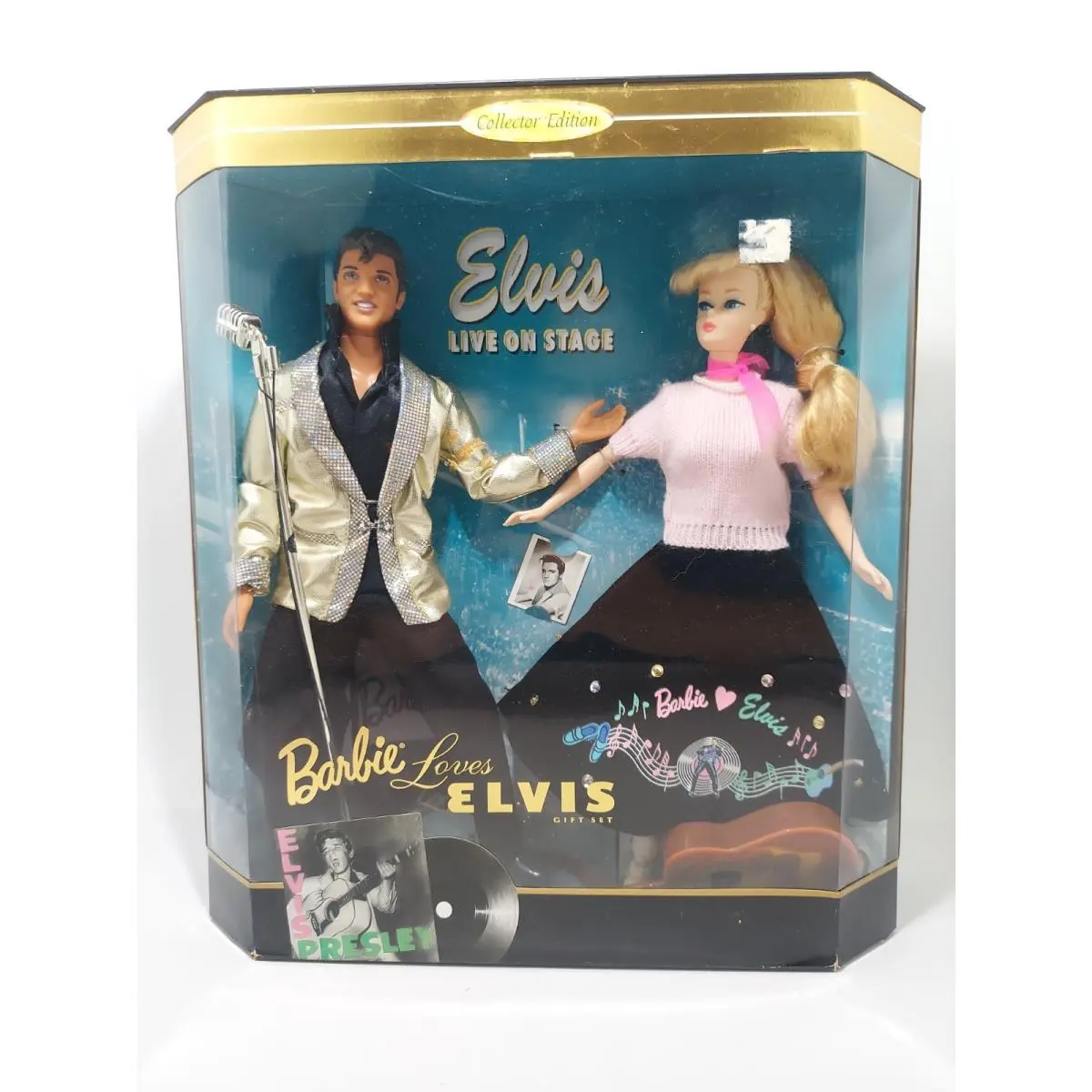 Barbie Loves Elvis Presley Gift Set Collector Edition Mattel 17450 1996