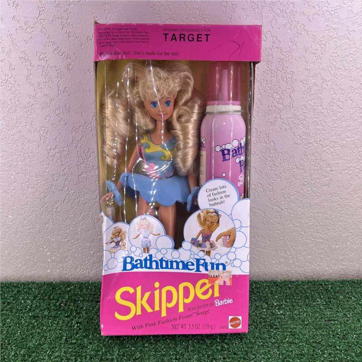 Vintage 1992 Bath Time Fun Skipper Barbie Doll Target Exclusive Mattel 7970 Nrfb