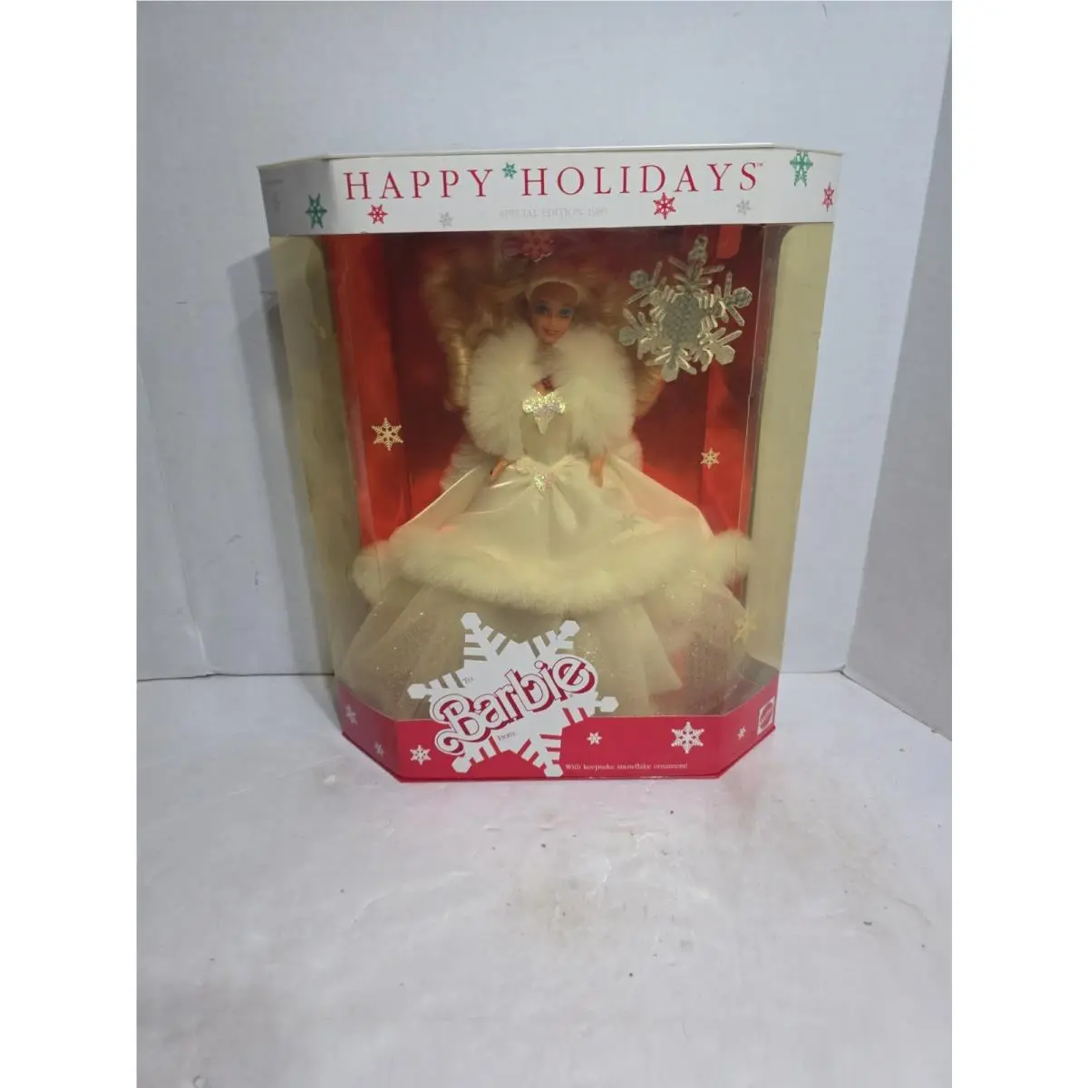 1989 Happy Holidays Mattel Special Edition Barbie Doll 3523