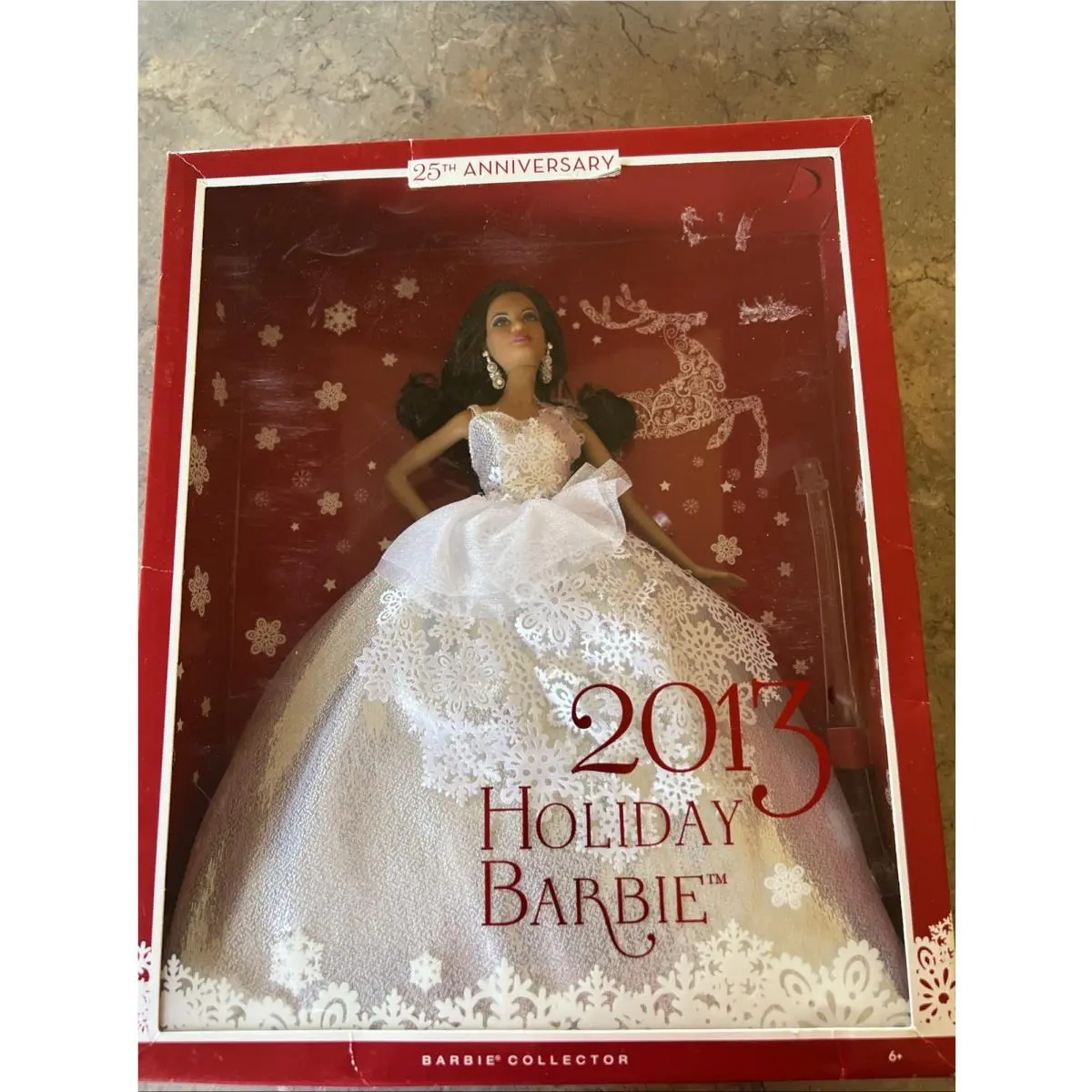 2013 Holiday Barbie - 25th Anniversary - African American Mattel