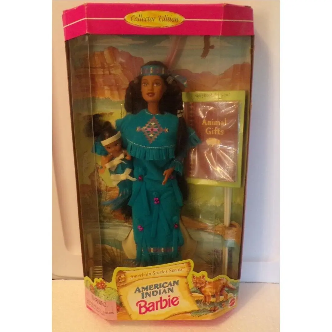 Look 1996 17313 Mattel American Indian Barbie Doll