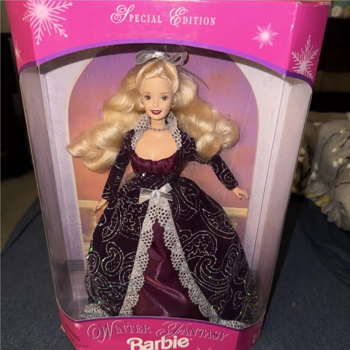 1996 Barbie Winter Fantasy Doll Holiday Special Ed Vintage Christmas 17249