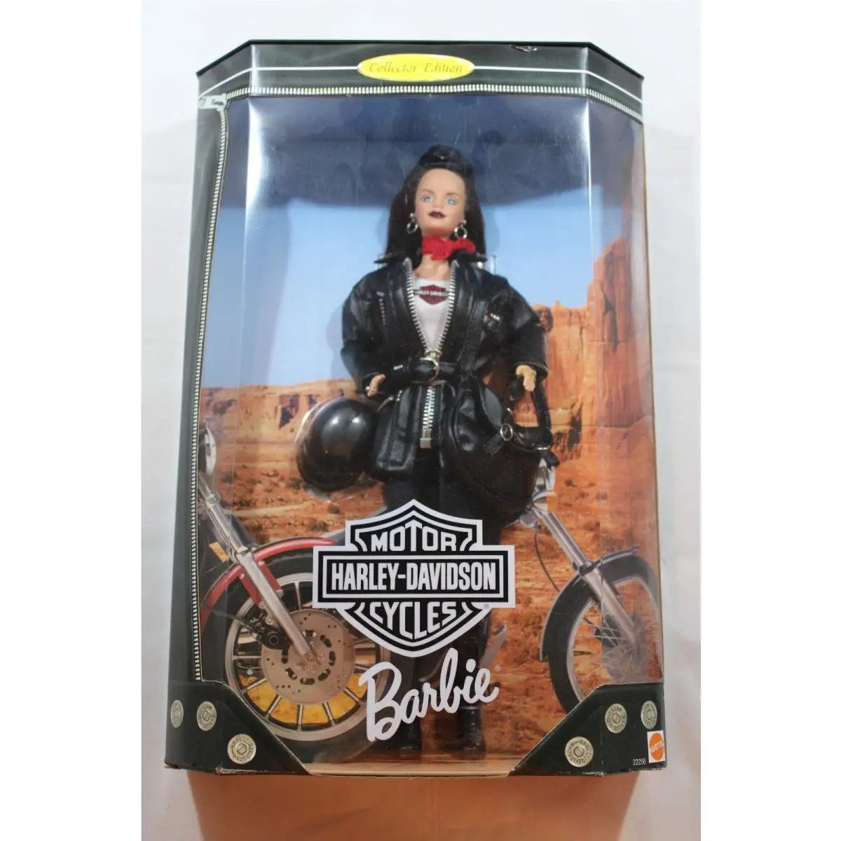 Mattel Barbie Harley-davidson Collector Edition Doll W/backpack Helmet
