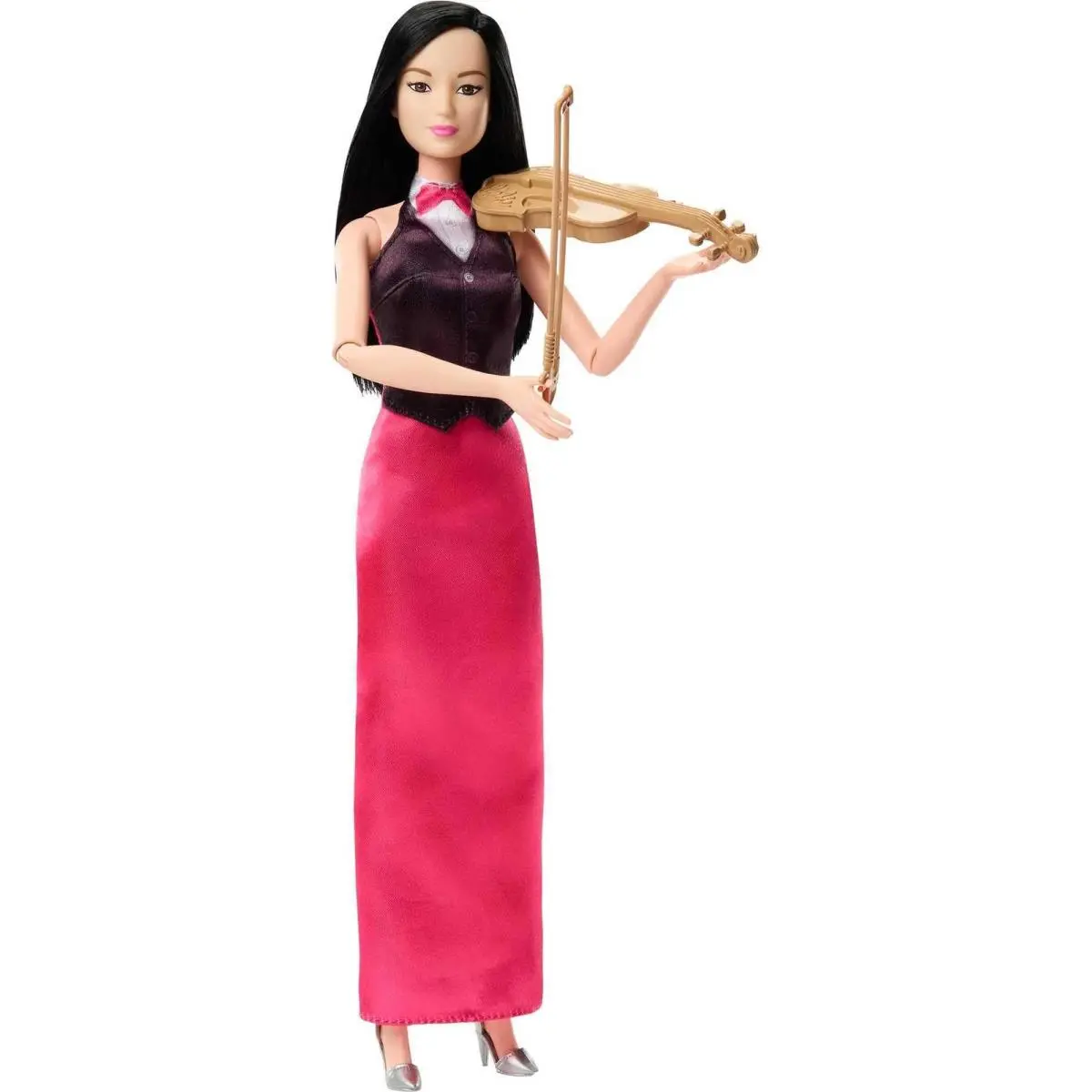 Barbie Violinist Doll with Violin and Bow Elegant Dress Toy For Kids 3+