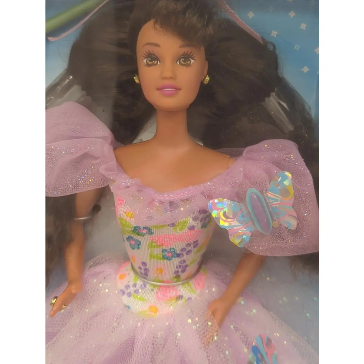 Vintage 1994 Butterfly Princess Teresa Barbie Doll Mattel 13238 Purple Dress