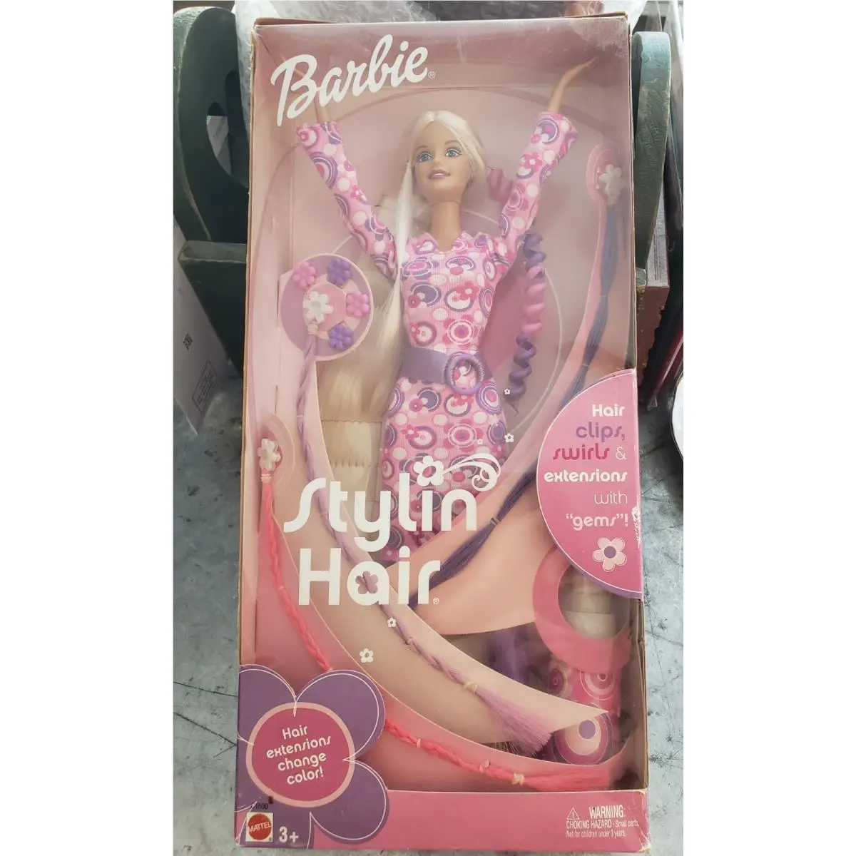 2002 Old Stock Barbie Stylin Hair Extensions