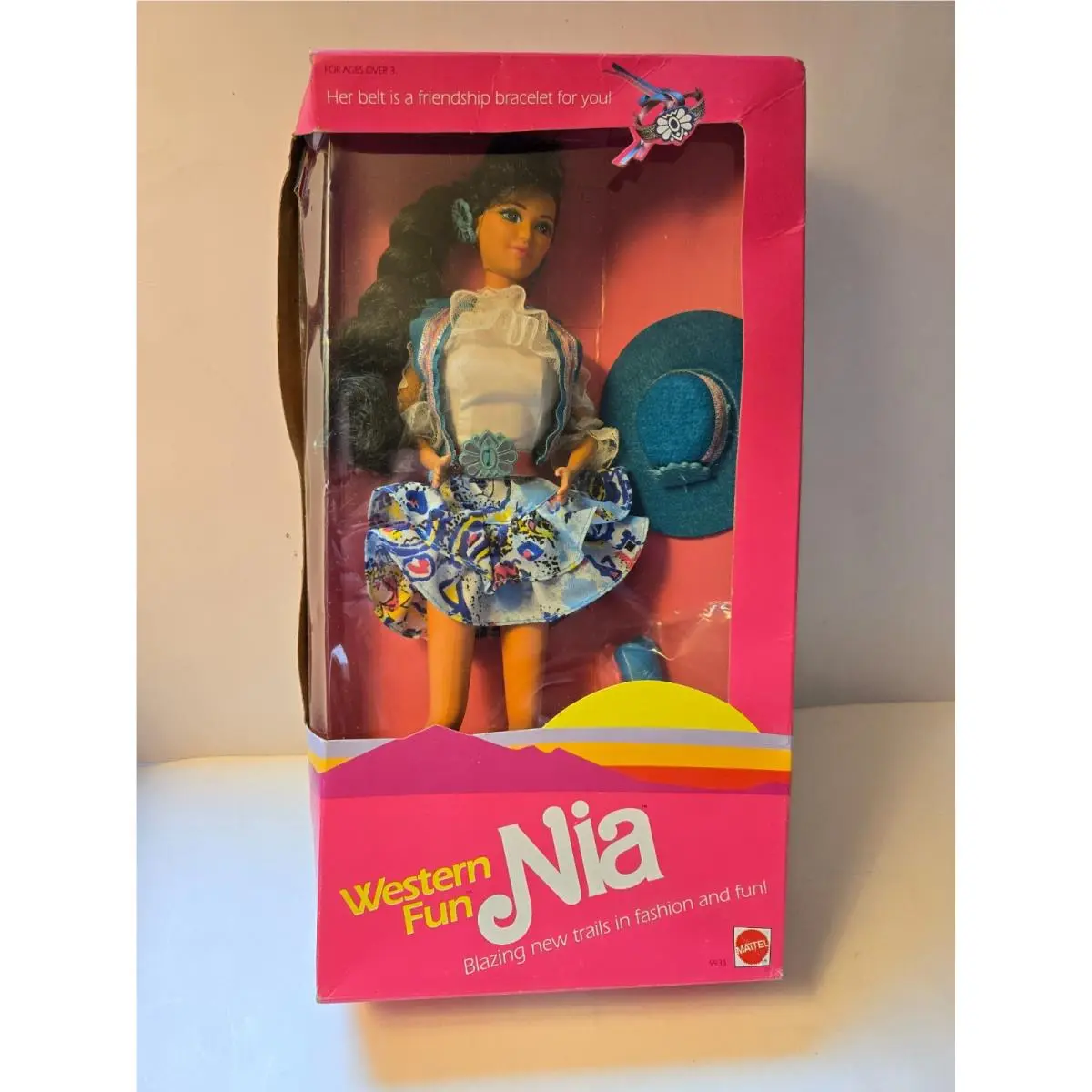 1989 Vintage Western Fun Nia Friend Of Barbie By Mattel 9933