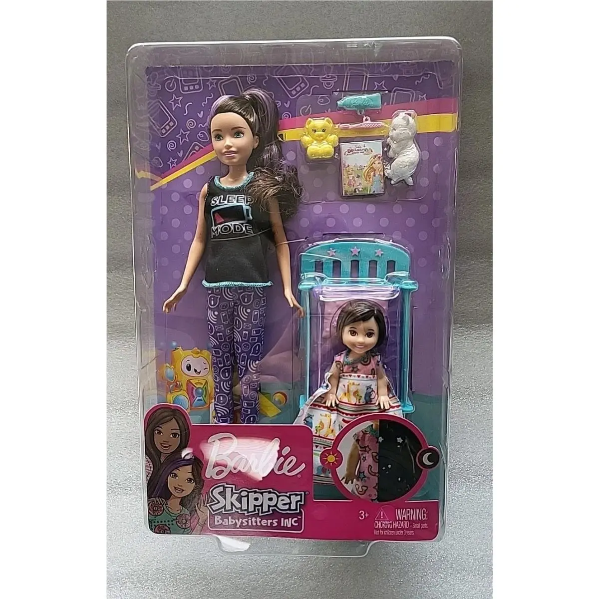 Barbie Skipper Babysitters Inc. Bedtime Playset with Babysitting Skipper Doll