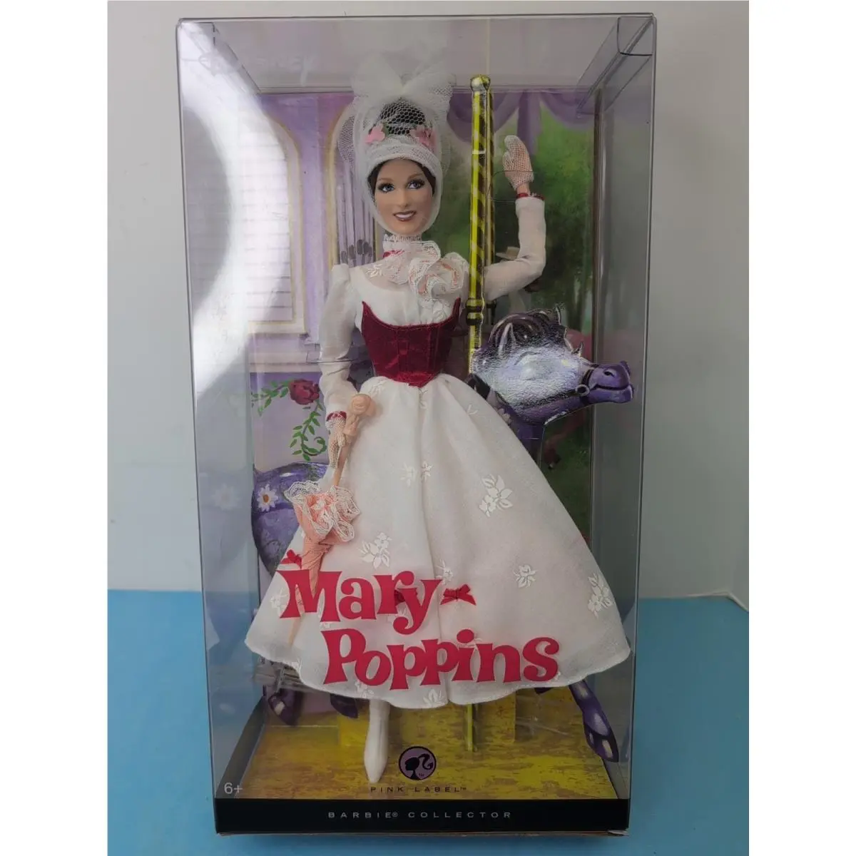 12” Mattel Barbie Doll Walt Disney Mary Poppins 2007 Pink Label Nrfb BR