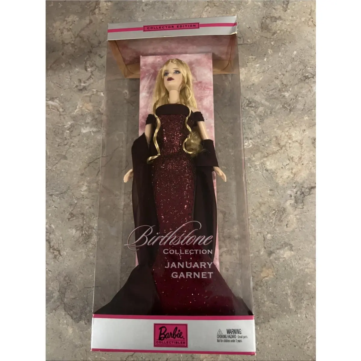 2002 January Garnet Barbie Doll Birthstone Collection