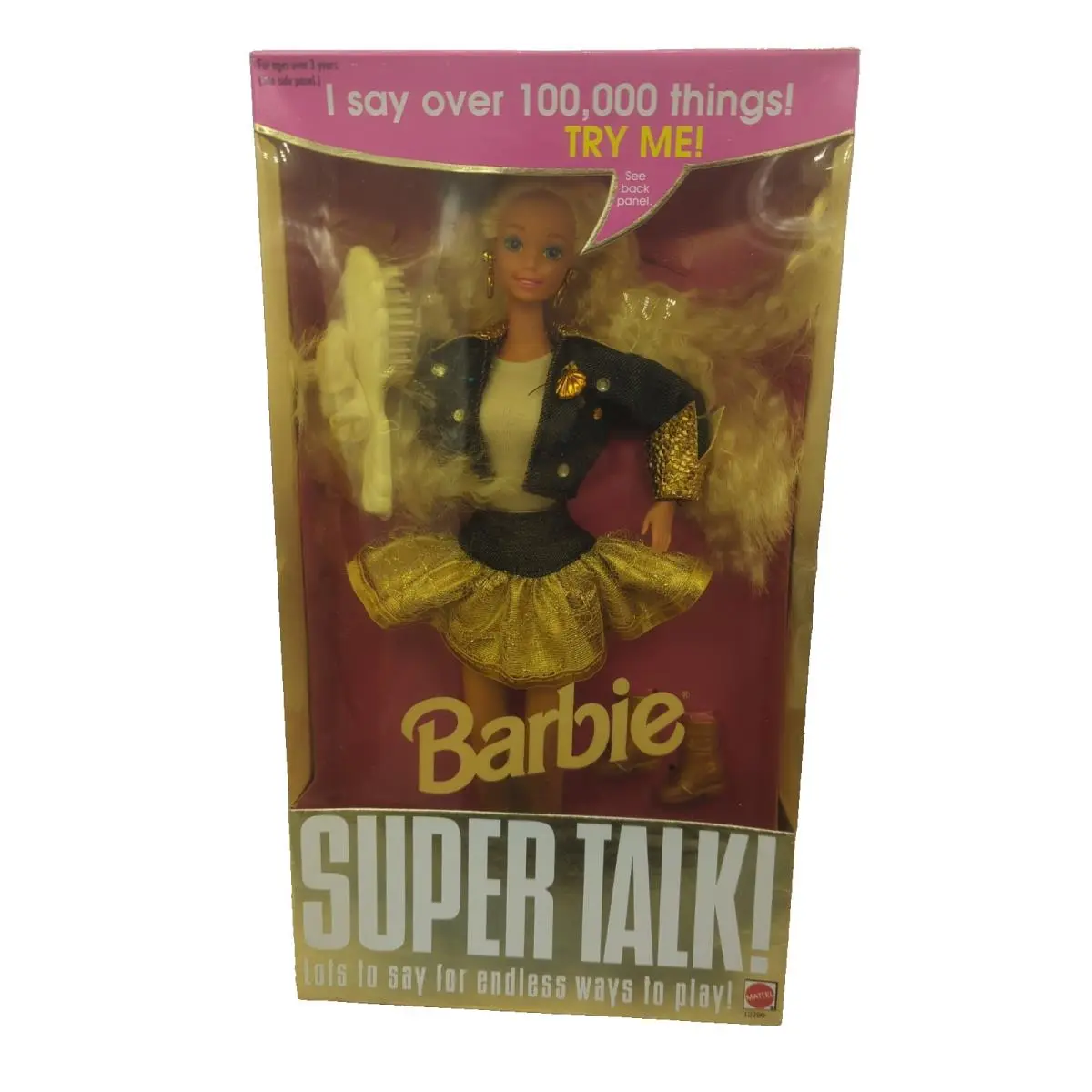 1994 Vintage Barbie Super Talk Talking Doll Mattel 12290