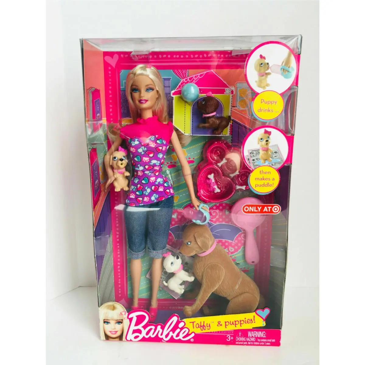 Barbie and Taffy Puppies - 2010 Version - in Package