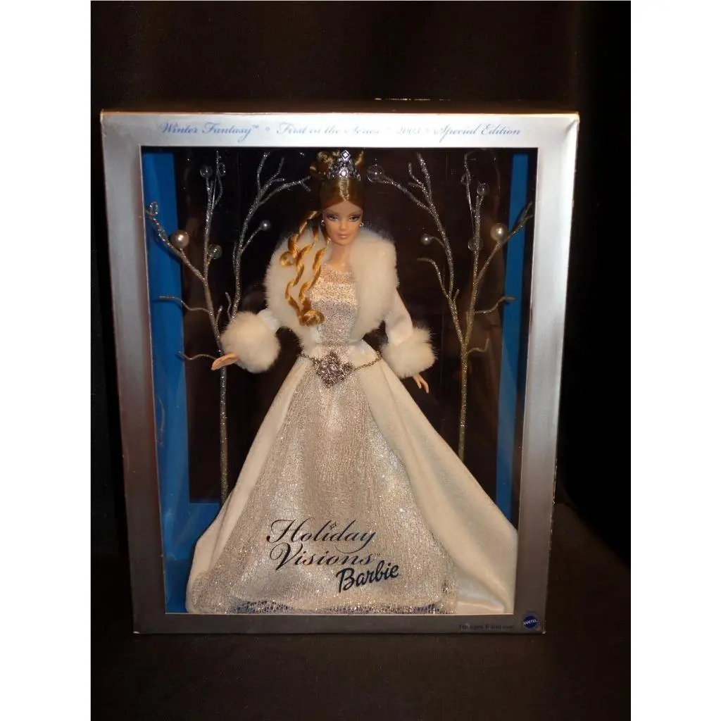 2003 Barbie Winter Fantasy Holiday Visions 1st in a Series B2519 Nrfb Mint
