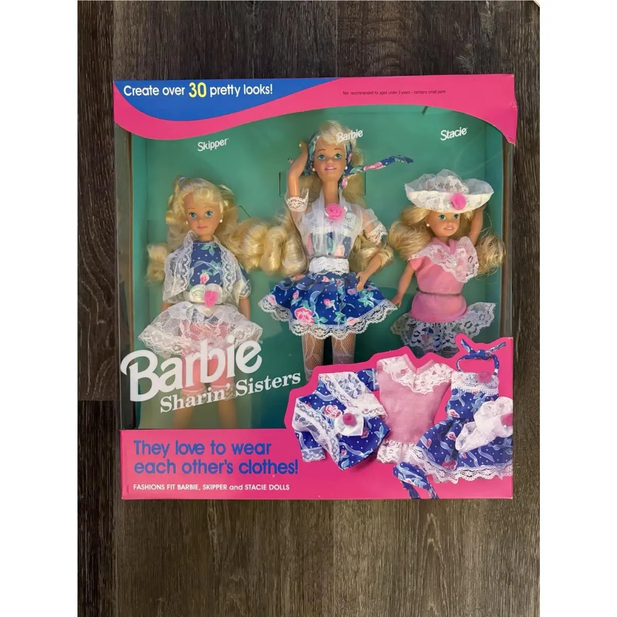 Vintage 1992 Mattel “barbie Sharin’ Sisters Giftset” 10143