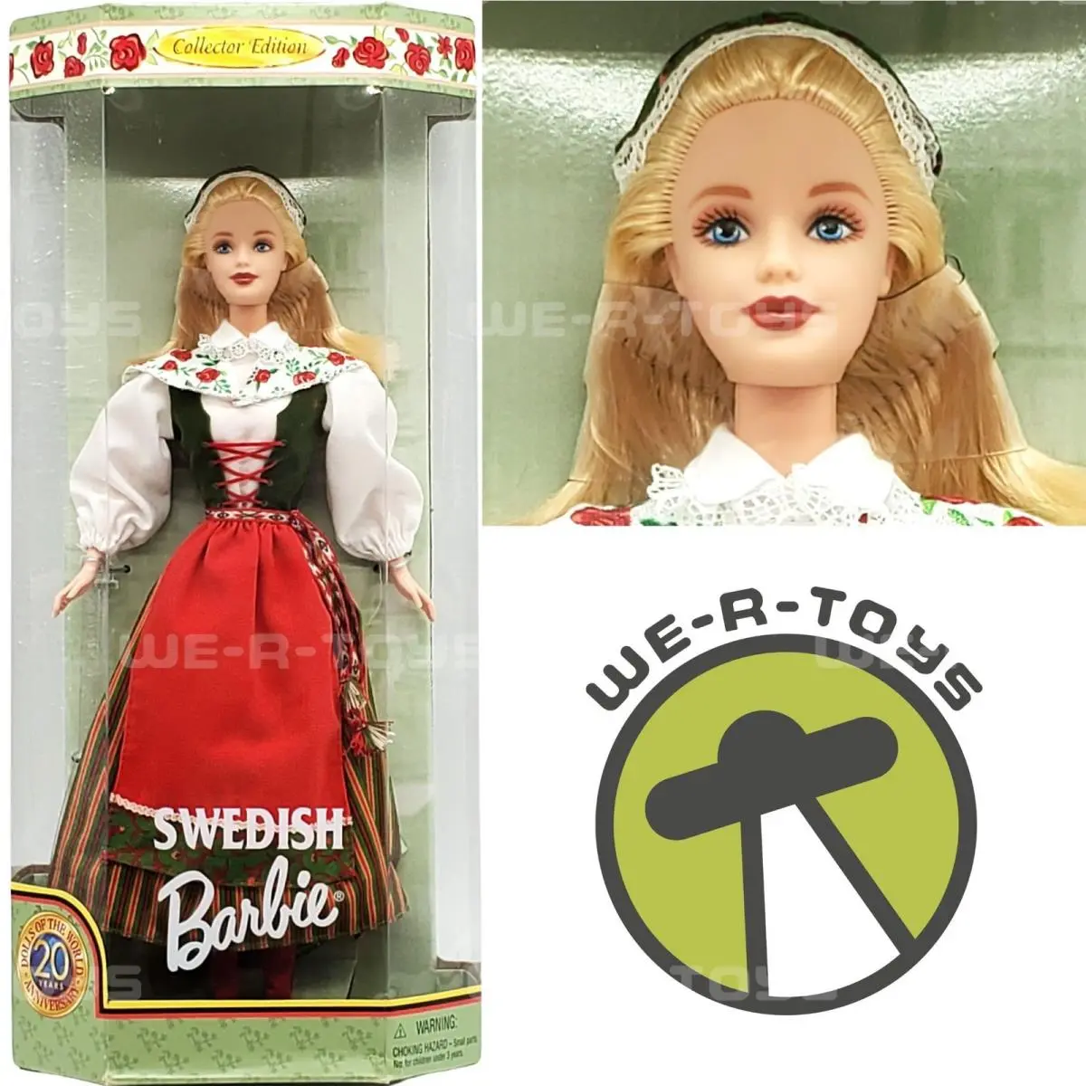 Swedish Barbie Dolls of The World Collector Edition 1999 Mattel 24672