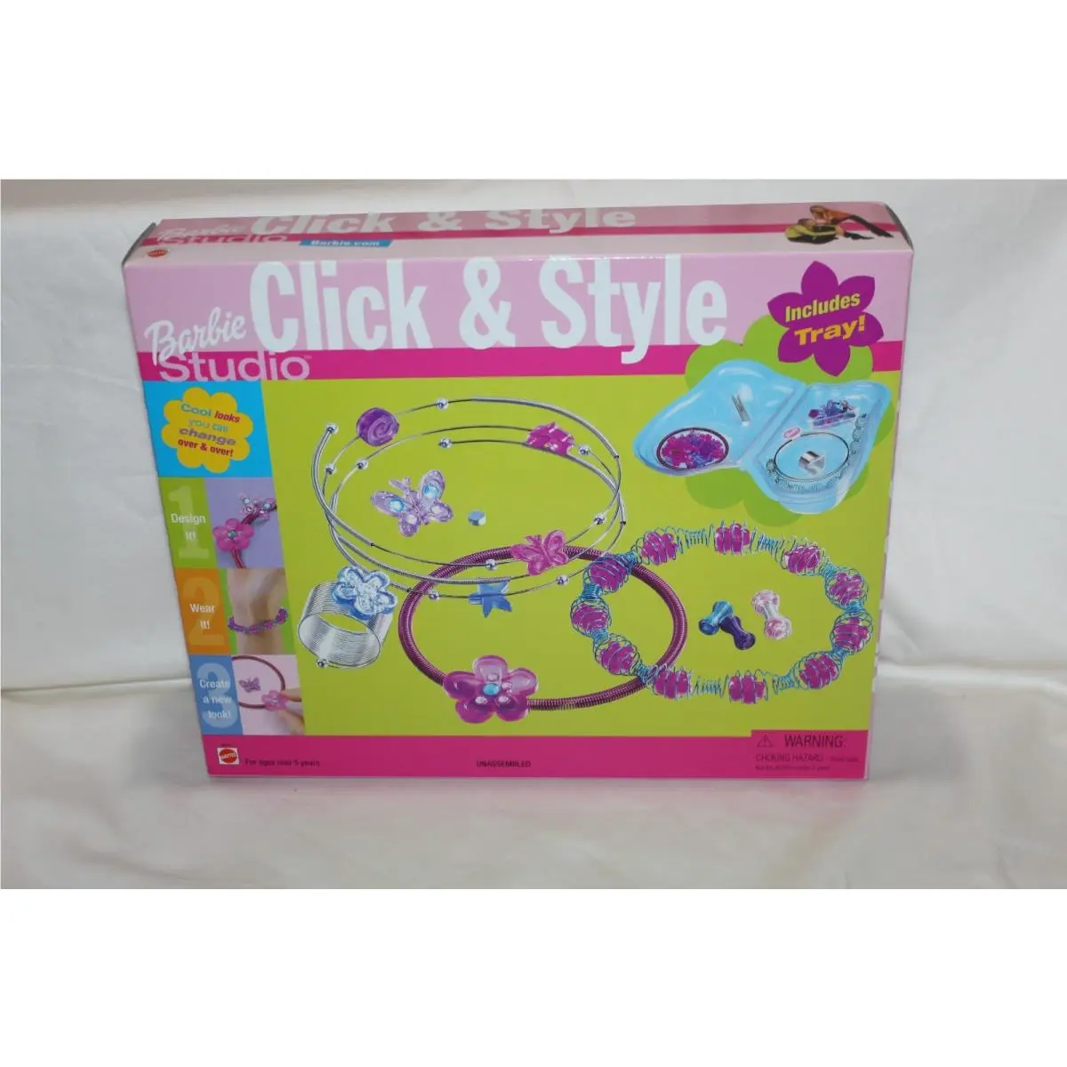 Vintage Barbie Studio Click Style Jewelry Activity Set Mattel 2000