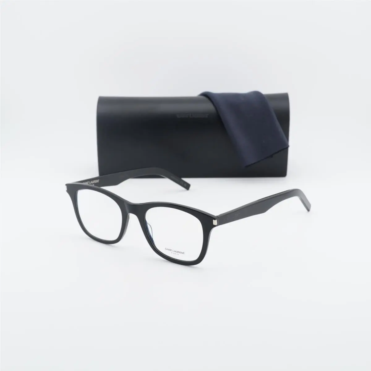 Saint Laurent SL286 Slim 001 Black 50mm Eyeglasses by Yves Saint Laurent