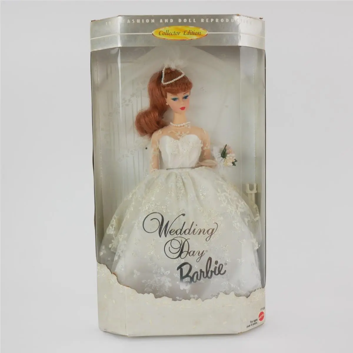 1996 Wedding Day Barbie Doll 17120 Collector Edition 1961 Repro Redhead Nrfb
