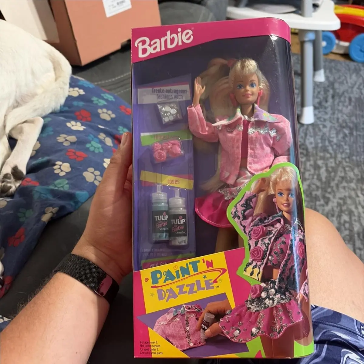 Barbie Paint`n Dazzle Doll Cool Creations Blonde 1993 Mattel No. 10039 Nrfb