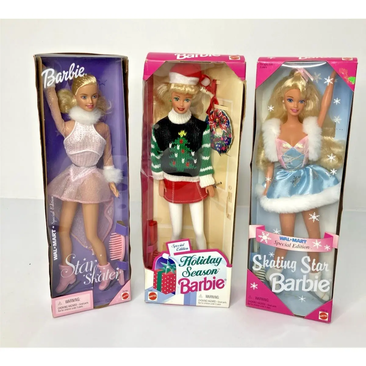 Vintage Special Edition Barbie Dolls Mattel 2000 1995 1996-Lot/3 - Nos