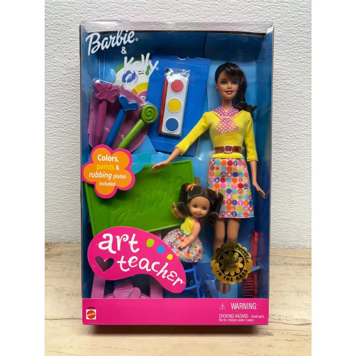 Vtg 2002 Mattel Art Teacher Barbie and Kelly