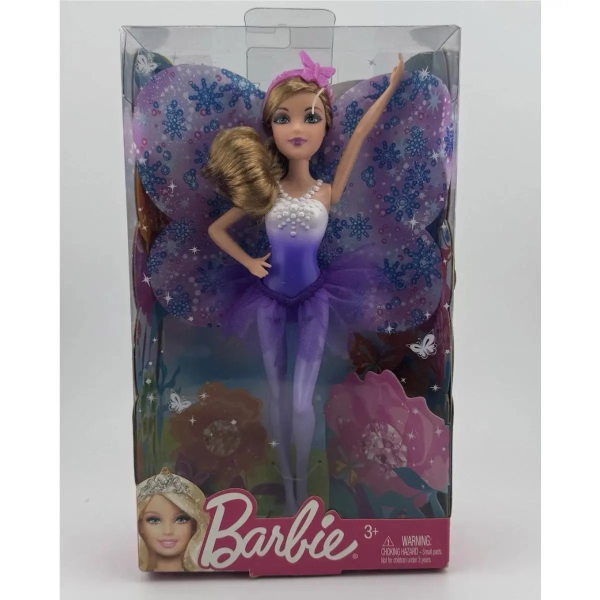 2011 Barbie Fairytale Magic Purple Fairy Doll Mattel W2960 Wings