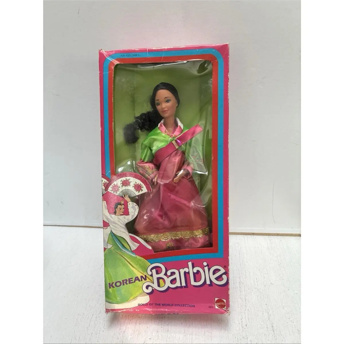 Vintage 1987 Dotw Korean Barbie Puppe / Dolls of The World / Mattel 4929