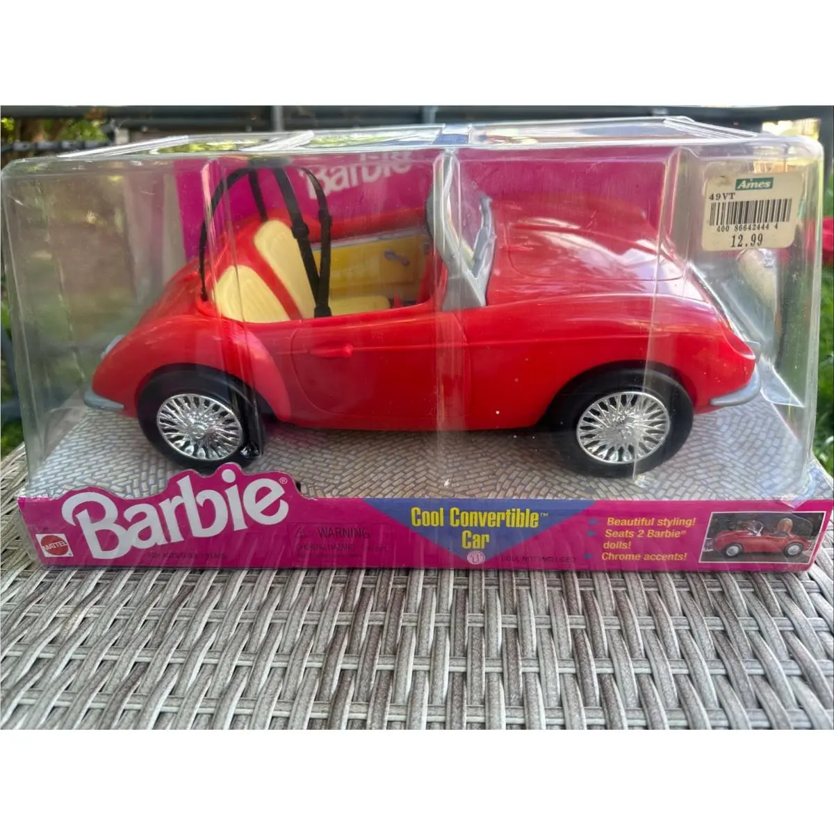 Vtg Mattel Barbie Cool Convertible Car 1998 Rare 67790