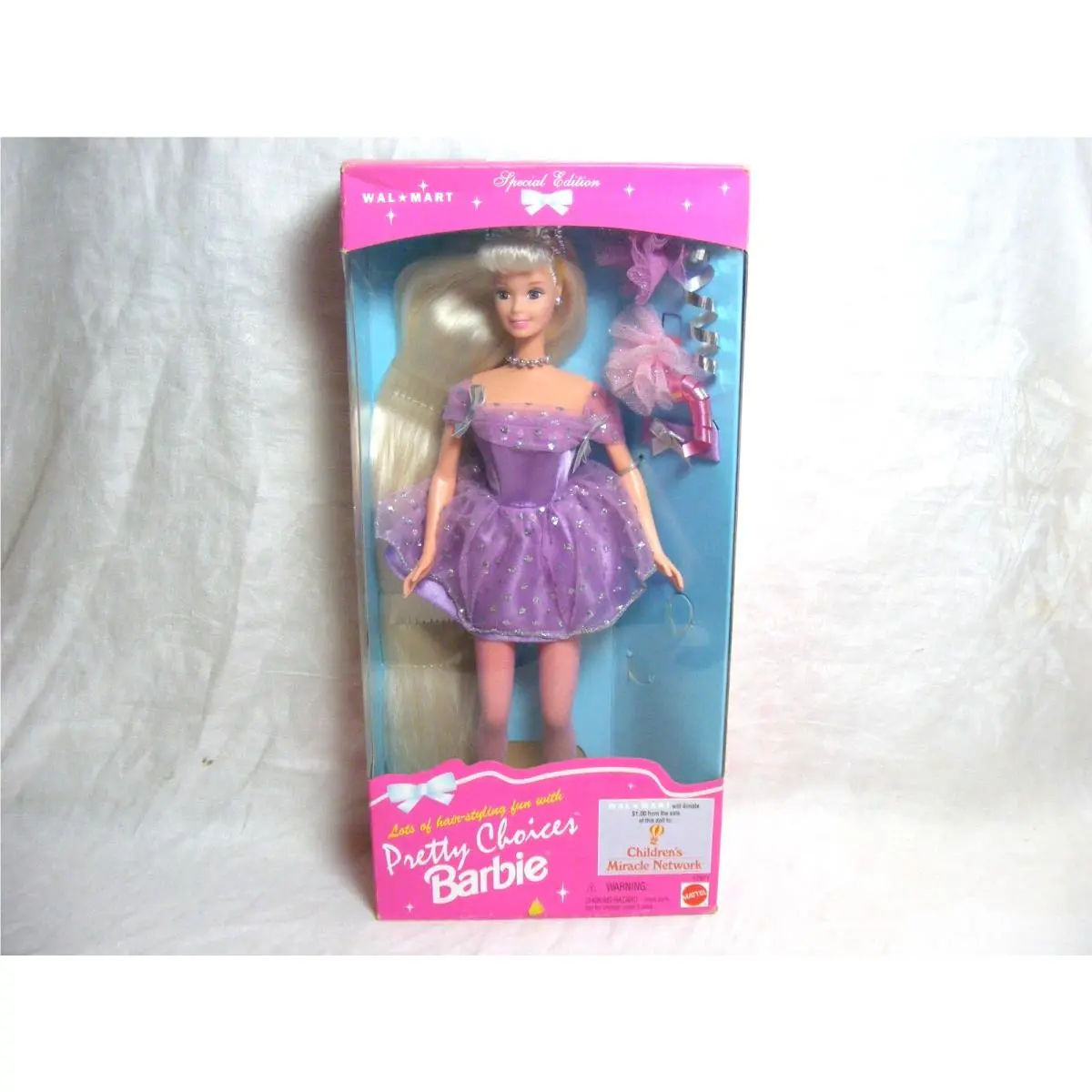 1996 Barbie Collectable Pretty Choices Walmart Special Edition Mattel 17971 F-1