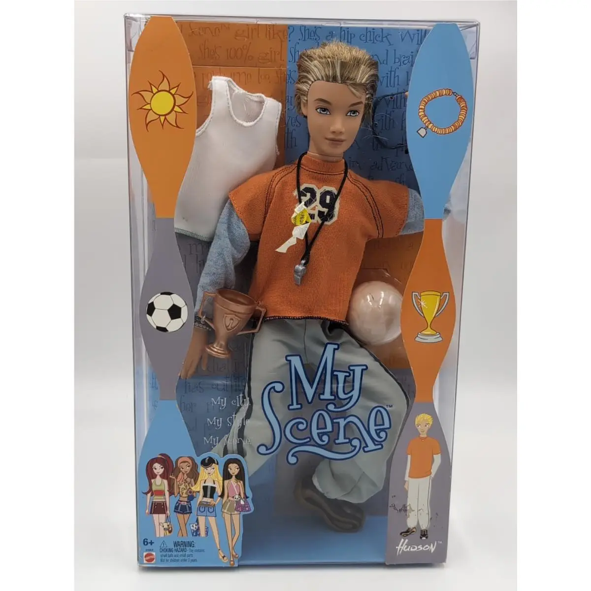 Mattel My Scene Hudson Doll Teen Boy Athlete Soccer Trophy 2003