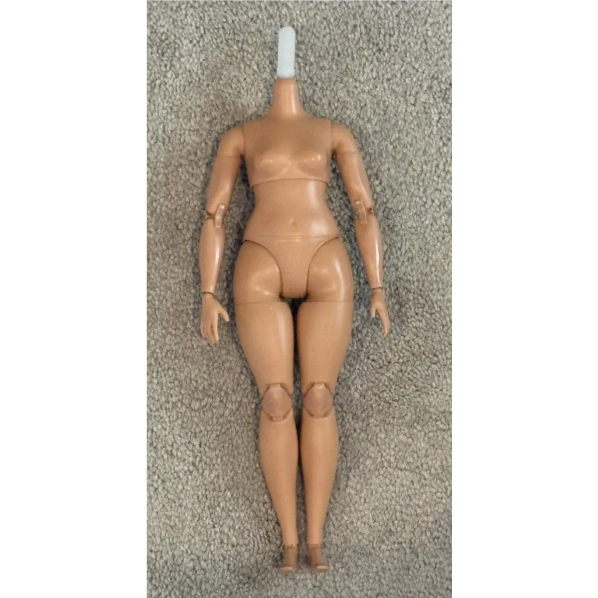 Mattel Barbie Doll Body Only Curvy Mtm Made to Move Medium Light For Ooak
