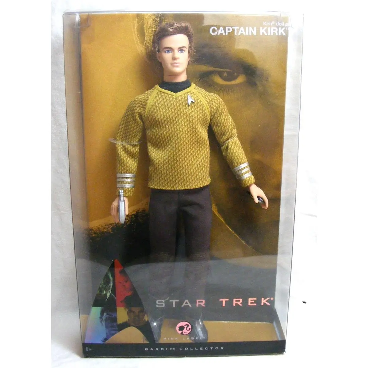 2008 Barbie Collectable Star Trek Ken as Captain Kirk Pink Label Edition G-1