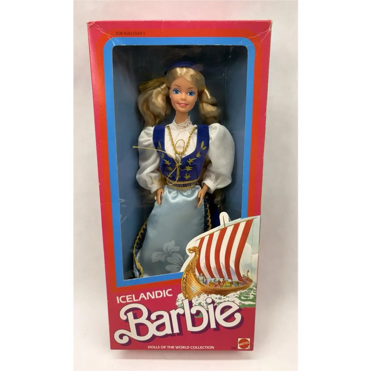 1986 Dotw Icelandic Barbie 3189 Dolls Of The World Iceland Vintage