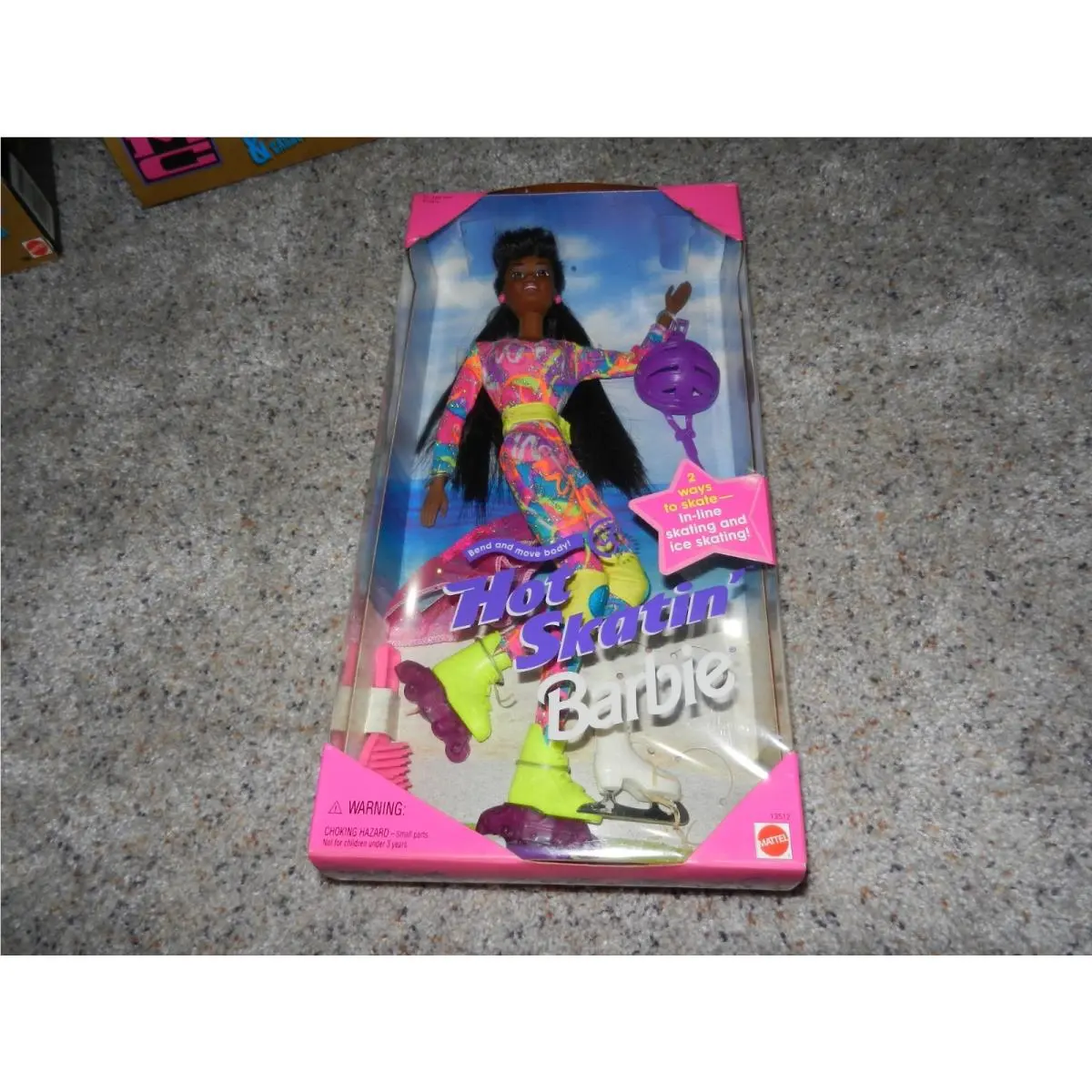 1994 Hot Skatin` Barbie Nrfb 13512 African American Version