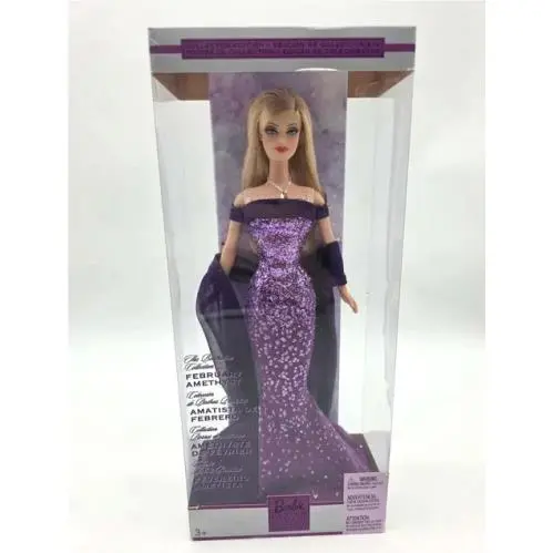 Barbie Birthstone Collection February Amethyst Blonde Doll–collector Edition