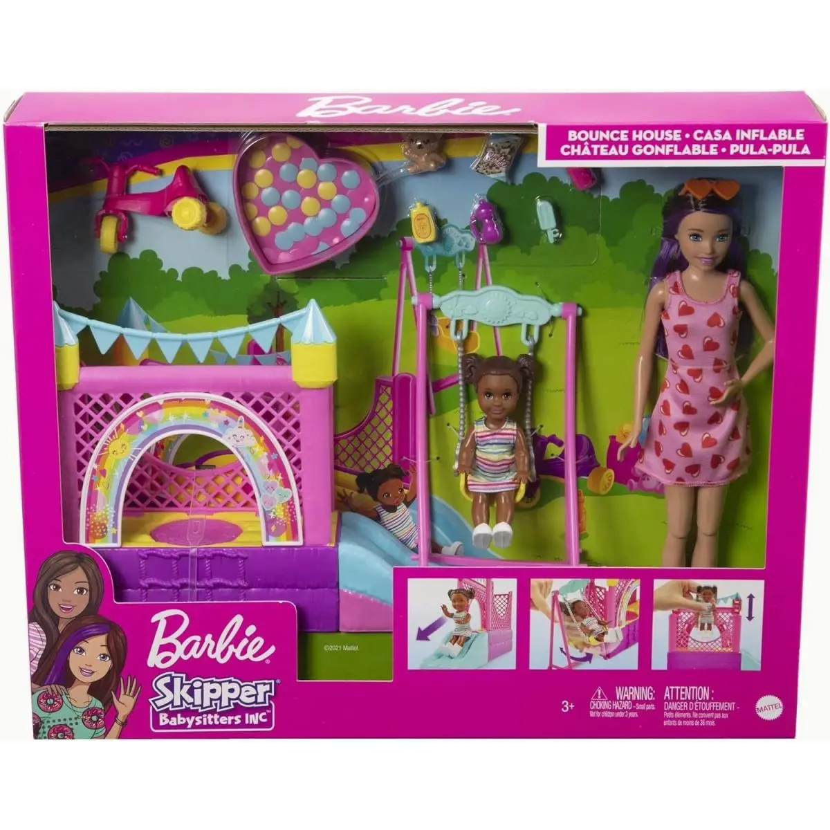 Barbie Skipper Babysitters Inc Bounce House