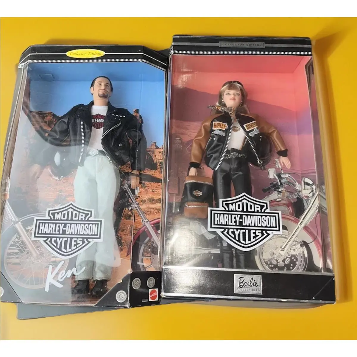Vintage Harley Davidson Barbie and Ken Dolls