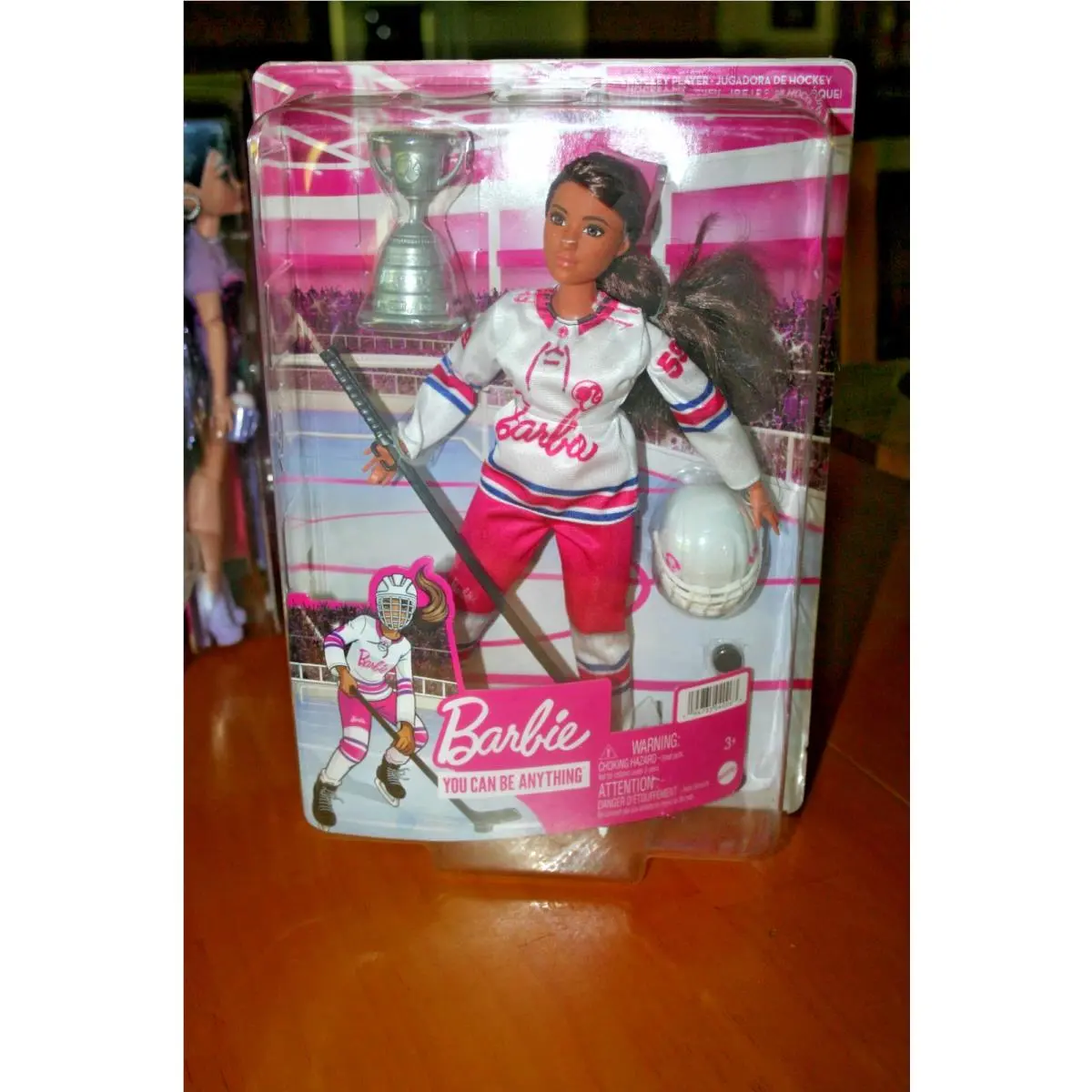 2021 Barbie You Can Be Anything Hockey Player Doll-new in Package-foreign Box