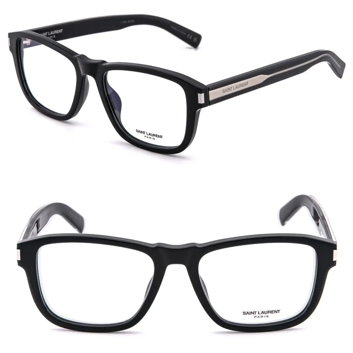 Saint Laurent Naked Wirecore 710 Ysl SL710 Black Eyeglasses Opt Frame 54mm 001