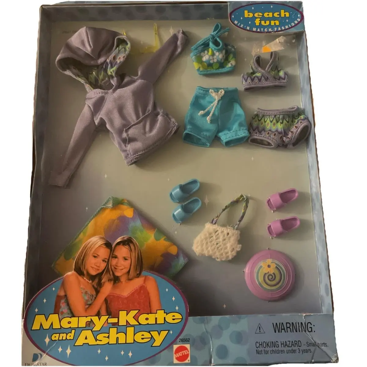 Mary-kate Ashley Olsen Beach Fun Mix N Match Fashions Mattel Nos