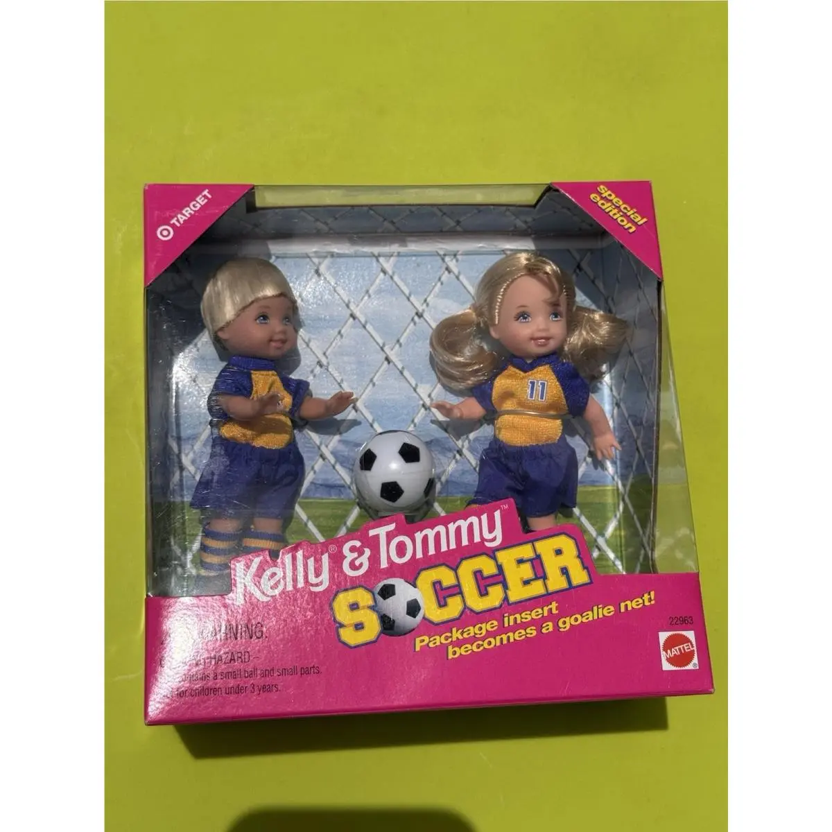 Vintage Mattel Barbie Doll Kelly Tommy Soccer 22963 1999 Rare